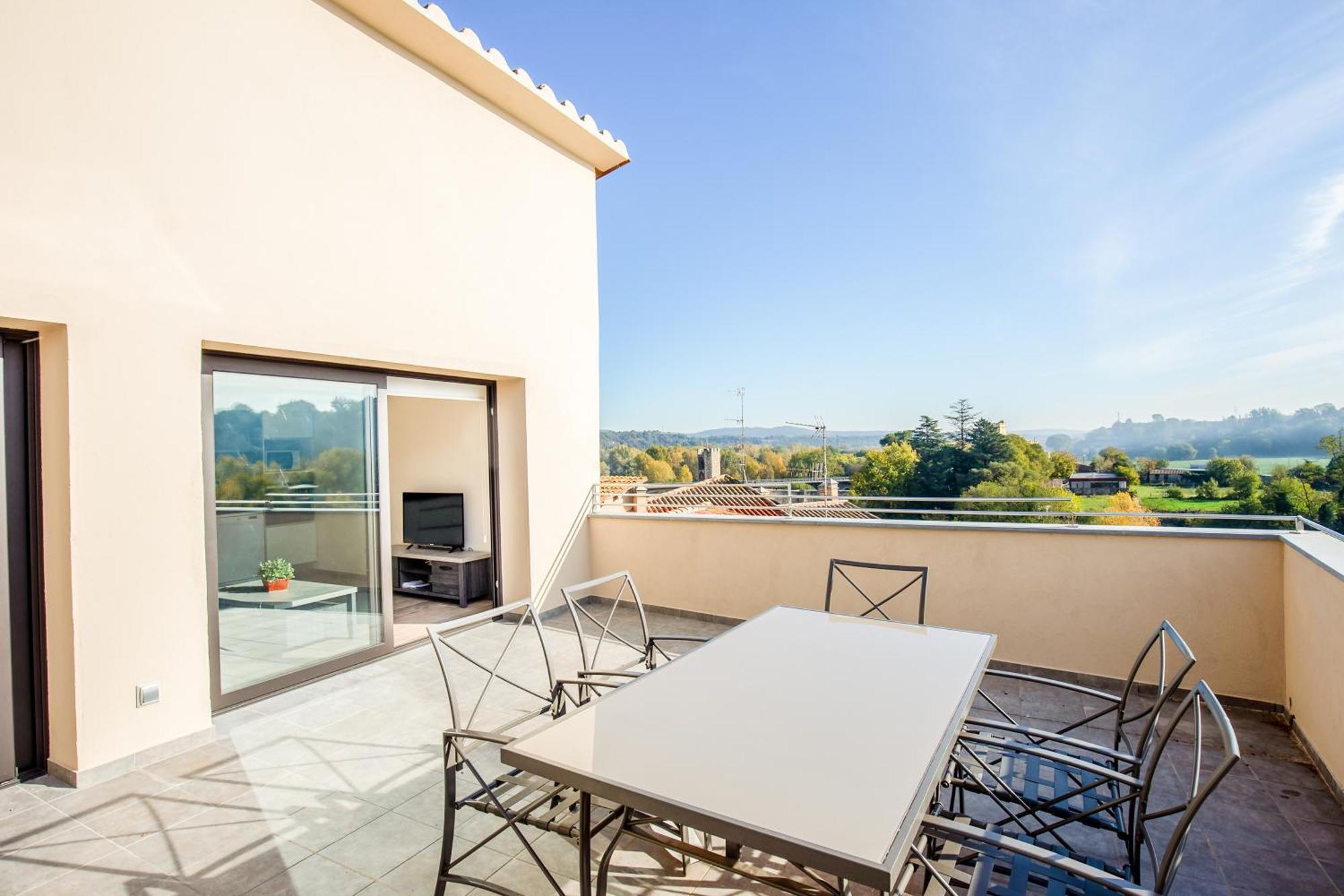 Can Cintet 3 Apartamento Con Terraza En Бесалу Екстер'єр фото